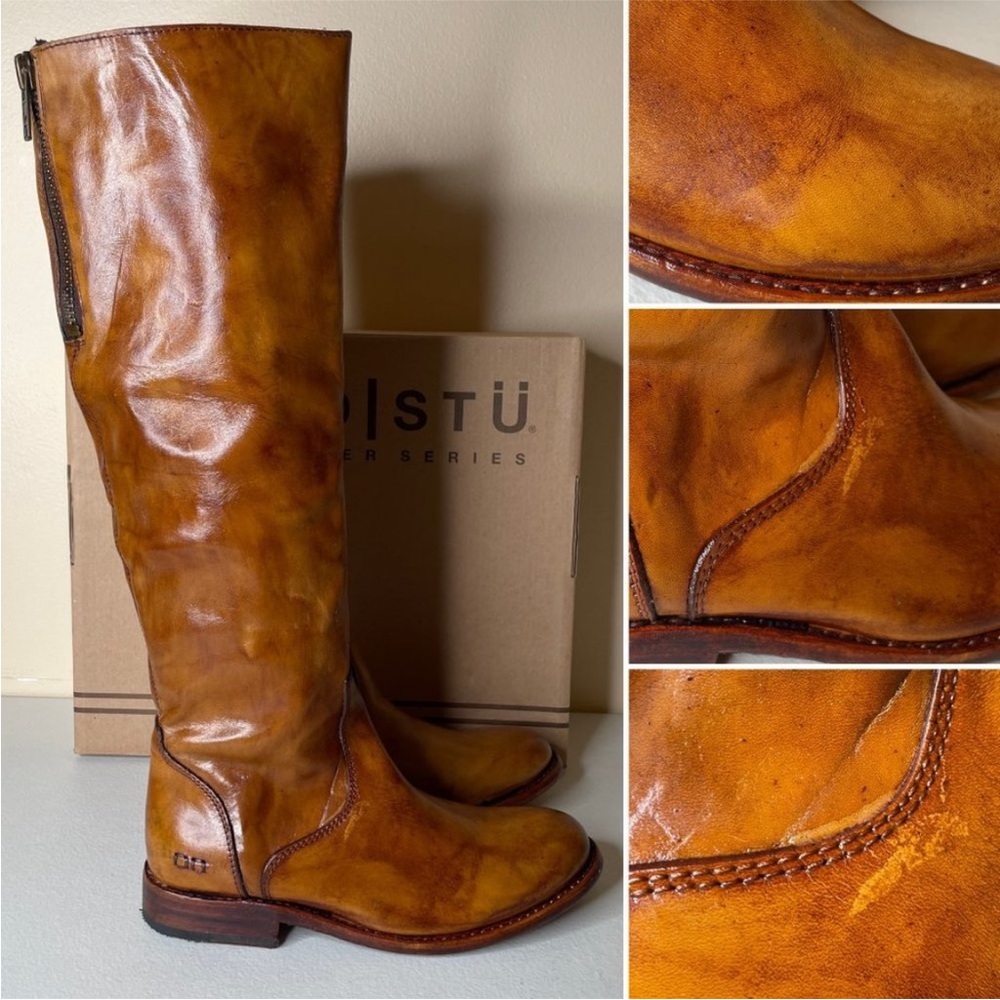 NWT BED|STU Tess Windsor Tan Glaze Riding Boots Size 8